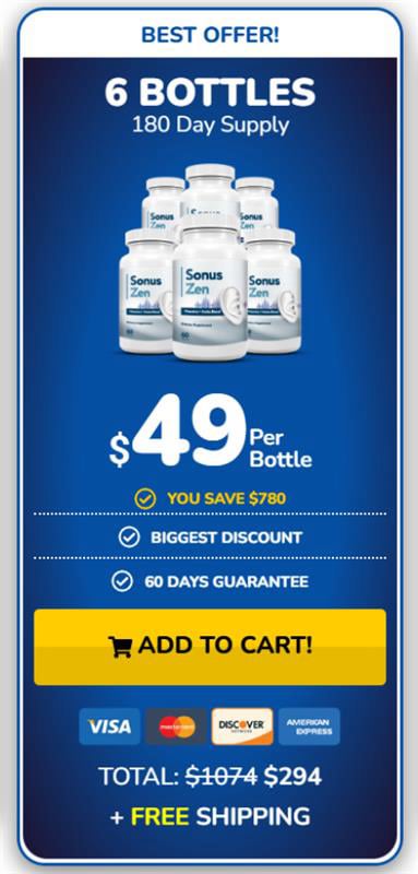 SonusZen 6 Bottle Supply